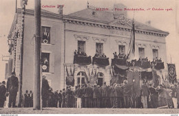 S21-47) MEZIN - FETES PRESIDENTIELLES (1° OCTOBRE1906) HOTEL DE VILLE - HABITANTS  - ( 2 SCANS ) - Autres & Non Classés