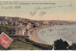  F24-22) LE VAL ANDRE - VUE PRISE DE LA POINTE DE PIEGUT - CARTE TOILEE COULEURS - Pléneuf-Val-André