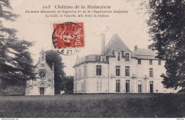 92) CHATEAU DE LA MALMAISON - ANCIENNE RESIDENCE DE NAPOLEON ET JOSEPHINE - LE CEDRE , CHAPELLE - AILE DROITE - 1908 - Chateau De La Malmaison