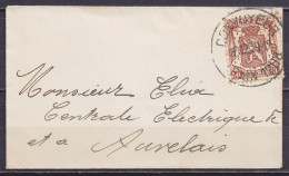 Petite Env. (carte De Visite) Affr. N°424 Càd "CONVOYEUR TRAIN 1208 /28.12.1939" Pour AUVELAIS - 1935-1949 Small Seal Of The State