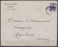 L. D'un Fermier De Bothey Affr. OC18 Càd MAZY /10 I 1917 Pour Camp De CASSEL Allemagne - OC1/25 Generaal Gouvernement