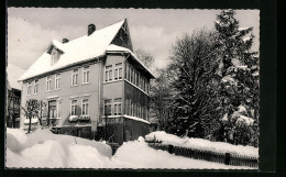 AK Braunlage /Harz, Pension Alice Im Schnee, Bismarckstrasse 2  - Autres & Non Classés