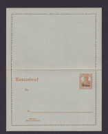 Briefmarken Besetzung Etappengebiet West Ganzsache Kartenbrief Germania Aufdruck - Occupazione 1914 – 18