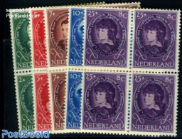 Netherlands 1955 Child Welfare 5v, Blocks Of 4 [+], Mint NH - Neufs