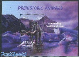 Maldives 2002 Woolly Mammoth S/s, Mint NH, Nature - Prehistoric Animals - Préhistoriques