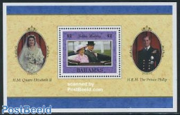 Bahamas 1997 Golden Wedding S/s, Mint NH, History - Kings & Queens (Royalty) - Familles Royales