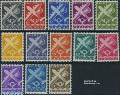 Netherlands Antilles 1947 Airmail Definitives 13v, Unused (hinged), Transport - Aircraft & Aviation - Flugzeuge