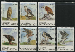 Uzbekistan 1999 Birds Of Prey 7v, Mint NH, Nature - Birds - Birds Of Prey - Uzbekistan