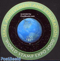 United States Of America 2000 Stamp Expo 2000 Round S/s, Mint NH, Various - Holograms - Maps - Round-shaped Stamps - Unused Stamps