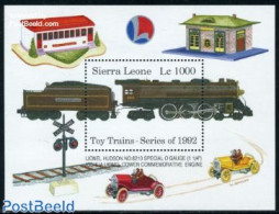 Sierra Leone 1992 Lionel Hudson No. 8210, Mint NH, Transport - Various - Railways - Toys & Children's Games - Trains