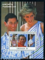 Grenada 1991 Charles & Diana S/s, Mint NH, History - Charles & Diana - Kings & Queens (Royalty) - Case Reali