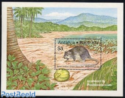 Antigua & Barbuda 1989 Animals S/s, Mint NH, Nature - Animals (others & Mixed) - Antigua E Barbuda (1981-...)