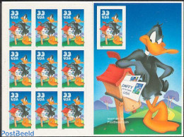 United States Of America 1999 Daffy Duck M/s (perforated Stamp Right), Mint NH, Art - Comics (except Disney) - Neufs