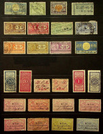 GERMANY: Selection Of Used & Unused Revenue Examples - Ex-Old Time Collection - Album Page (76810) - Collections