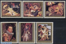 Guinea Bissau 1977 P.P. Rubens 6v, Mint NH, Nature - Cat Family - Art - Paintings - Rubens - Guinée-Bissau