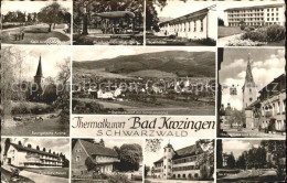 71509959 Bad Krozingen Kleingolf Musikpavillon Quellbaeder Ev Kirche Panorama Ha - Bad Krozingen