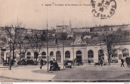 Z15- 47) AGEN - LA GARE ET LE COTEAU DE L ' ERMITAGE - EN 1925 - ( 2 SCANS ) - Agen