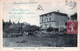 13* MARTIGUES   Maison De Charles Maurras A Ferrieres       RL46,0731 - Martigues