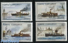 Türkiye 1989 Steamers 4v, Mint NH, Transport - Ships And Boats - Autres & Non Classés