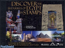 Egypt (Republic) 2004 Treasures Of Egypt 30v In Prestige Booklet, Mint NH, History - Sport - Transport - Various - Arc.. - Ongebruikt