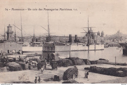 Z20-13) MARSEILLE - UN COIN DES MESSAGERIES MARITIMES - ( 2 SCANS ) - Joliette, Zone Portuaire