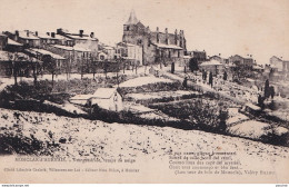 47) MONCLAR D ' AGENAIS ( LOT ET GARONNE ) VUE GENERALE - TEMPS DE NEIGE + POEME EN PATOIS DE VELERY BILLOU - 2 SCANS - Autres & Non Classés