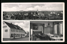 AK Unterböbingen /Krs. Schw. Gmünd, Gasthaus, Innenansicht, Teilansicht  - Schwaebisch Gmünd