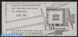Brazil 1966 UNESCO S/s, Mint NH, History - Unesco - Unused Stamps