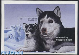 Antigua & Barbuda 1997 Sibirian Husky S/s, Mint NH, Nature - Dogs - Antigua En Barbuda (1981-...)