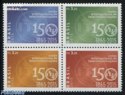 Brazil 2015 150 Years ITU 4v [+], Mint NH, Various - I.T.U. - Ungebraucht