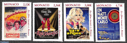 Monaco 2021 Film Posters 4v, Mint NH, Performance Art - Film - Art - Poster Art - Ongebruikt