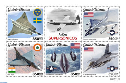 Guinea Bissau 2023 Supersonic Aircraft, Mint NH, Transport - Aircraft & Aviation - Vliegtuigen