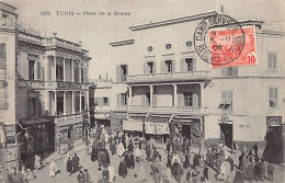 Tunisie - TUNIS - Place De La Bourse, Hôtel Eymon, Epicerie Des Colonies, Bijouterie - Ed. E.L.D. E. Le Deley 169 - Tunisie