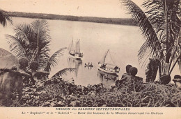 Papua New Guinea - The Raphaël And The Gabriel, Two Of The Mission's Boats Serving The Stations - Publ. Mission Des Salo - Papoea-Nieuw-Guinea