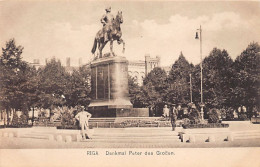Latvia - RIGA - Peter The Great Monument - Publ. Fritz Würtz  - Lettonia