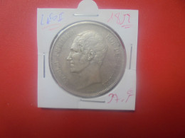 Léopold 1er. 5 FRANCS 1852 ARGENT (A.5) - 5 Francs