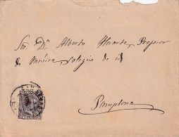 CARTA  SAN SEBASTIAN 1889  A PAMPLONA - Briefe U. Dokumente