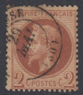 Napoléon N° 26 Oblitéré - Cote : 50 € - 1863-1870 Napoléon III. Laure