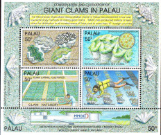 Palau Bloc N** Yv:10 Clams De Koror - Crustacés