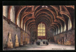 Künstler-AK Charles F. Flower: London, Westminster Hall, Innenansicht  - Autres & Non Classés