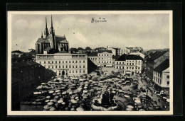 AK Brünn, Krautmarkt Am Markttag  - Tchéquie