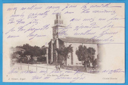 CPA ALGERIE - AIN-BEIDA - L'EGLISE - CLICHE NAMIA - J. GEISER, ALGER - Autres & Non Classés