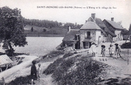 58 - Nievre - SAINT HONORE Les BAINS - L Etang Et Le Village Du Seu - Saint-Honoré-les-Bains