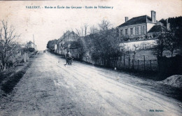 89 - Yonne - VALLERY - Mairie Et Ecole Des Garcons - Route De Villethierry - Andere & Zonder Classificatie