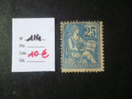 Timbre France Oblitéré N° 114  1920-24 - Used Stamps