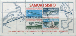 Samoa 1977 SG487 Lindbergh Flight MS FU - Samoa