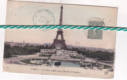Paris, Parijs, Le Tour Eiffel, Vue Prise Du Trocadéro - Tour Eiffel