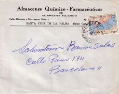 CARTA COMERCIAL  SANTA CRUZ DE LA PALMA - Storia Postale