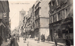 Caen Très Animée Rue Saint-Jean Commerces Comptoir Moderne Serrurerie Dupont - Caen