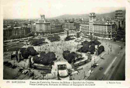 Espagne - Barcelona - Plaza De Cataluna - Bancos De Bilbao Y Espanol De Credito - CPM - Voir Scans Recto-Verso - Barcelona